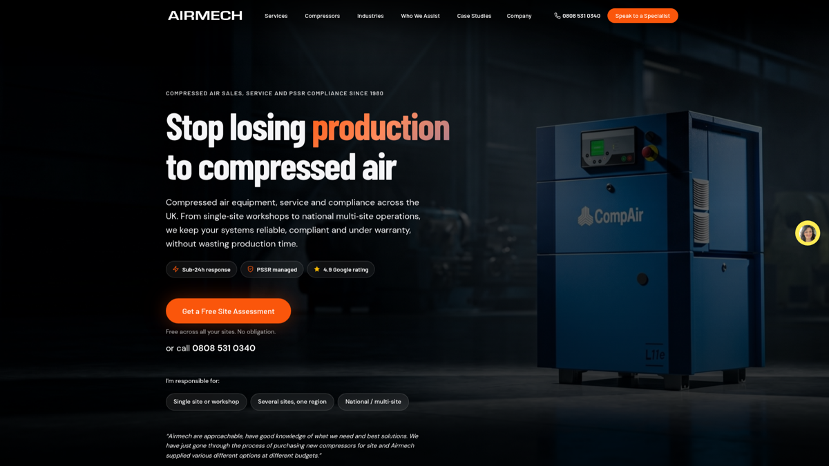 Airmech website