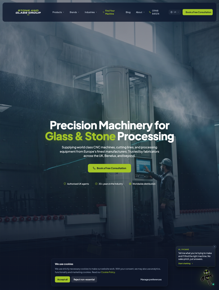 Stone and Glass Group website